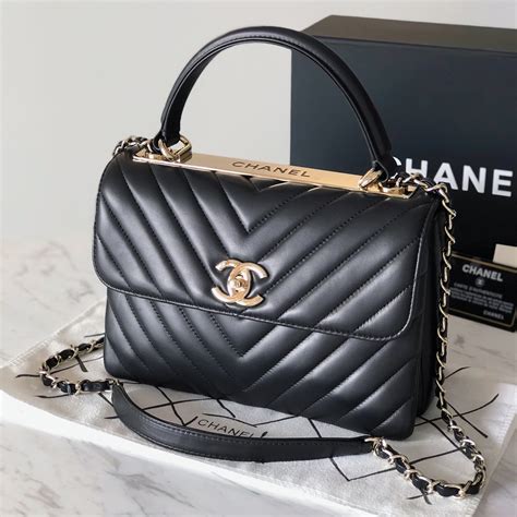 chanel black top handle bag|chanel small bag with handle.